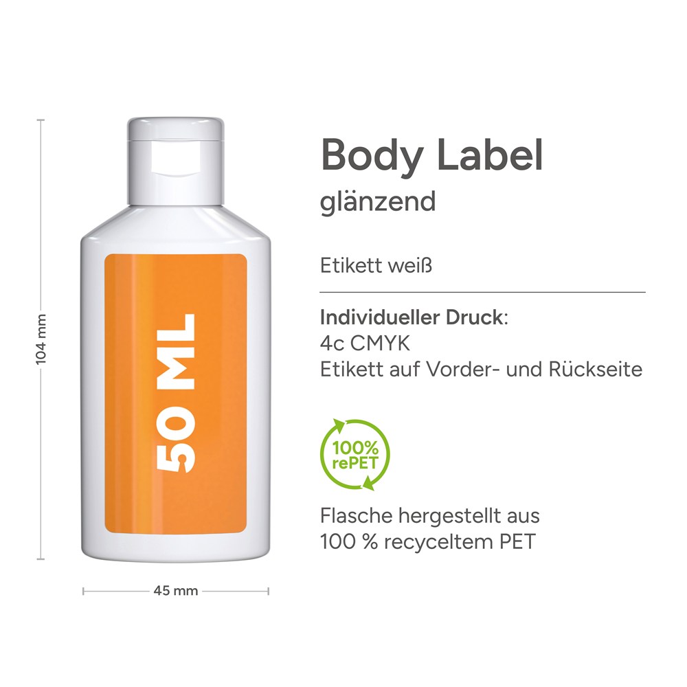 Sonnenmilch LSF 30 (sens.), 50 ml, Body Label (R-PET)
