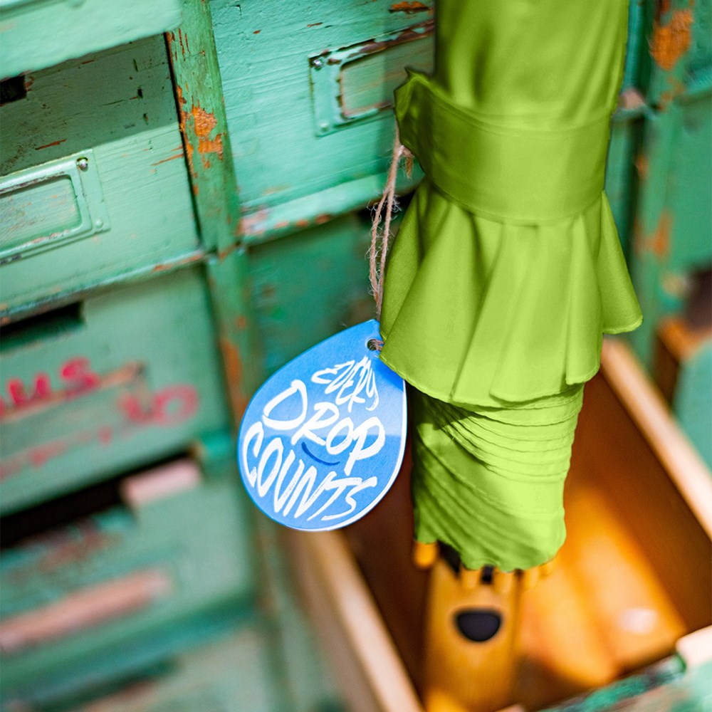 7379 AC-Midsize-Bambus-Stockschirm ÖkoBrella