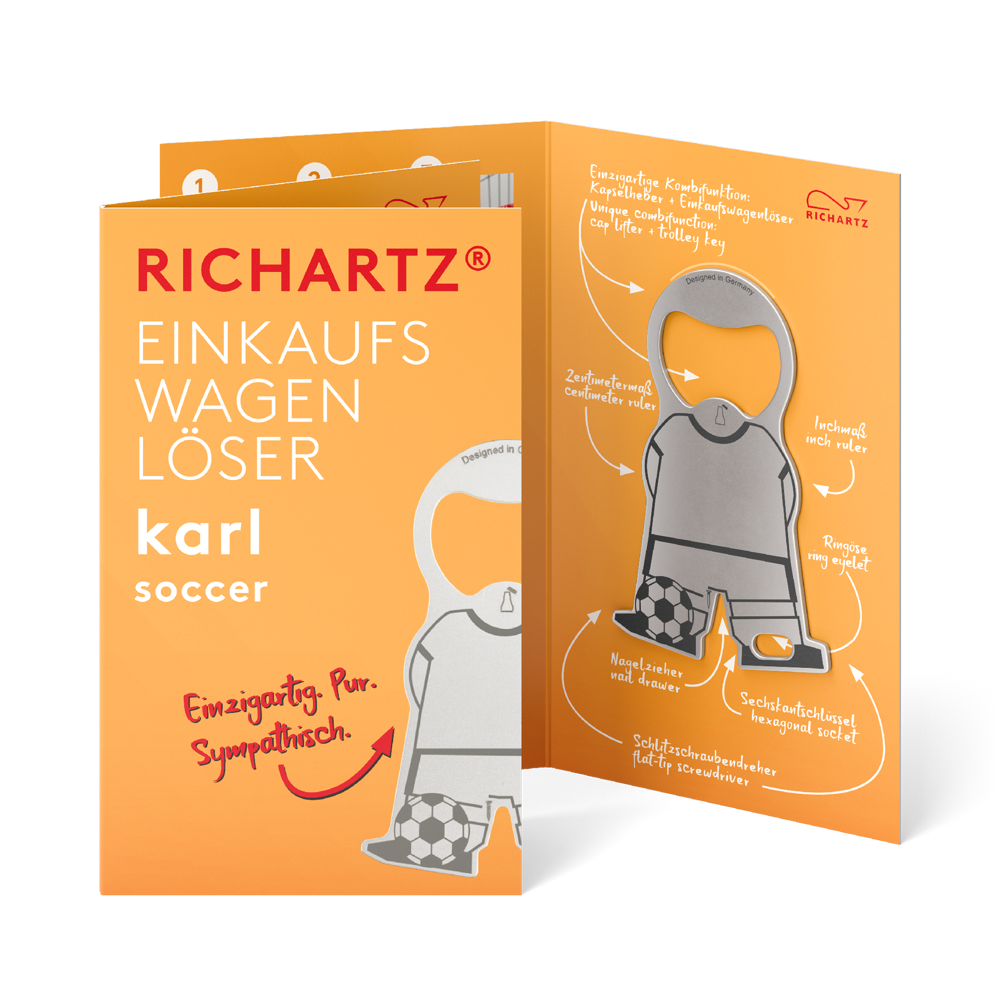 RICHARTZ® EINKAUFSWAGENLÖSER karl soccer
