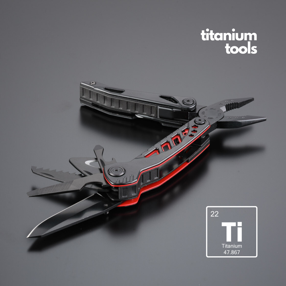 Optima Set III-B: Multitool, Rettungsmesser und große Taschenlampe